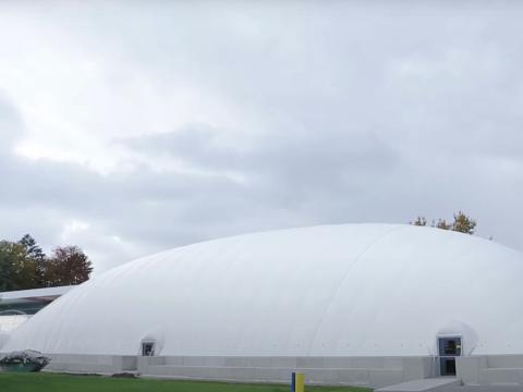 Die Traglufthalle an der Therme Konstanz 2016