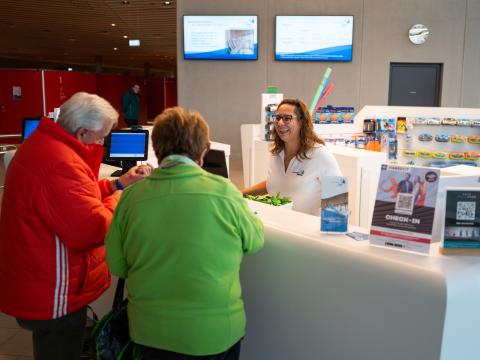 Kasse, Situation am Empfang